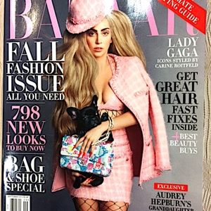 Rare New LADY GAGA November 2014 Harper's Bazaar